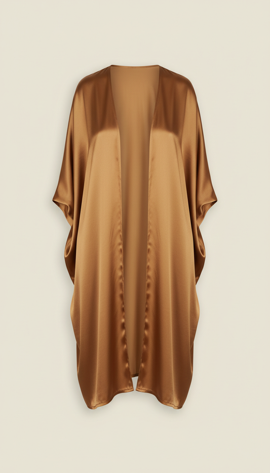 Bronzed Gold silk cover-up